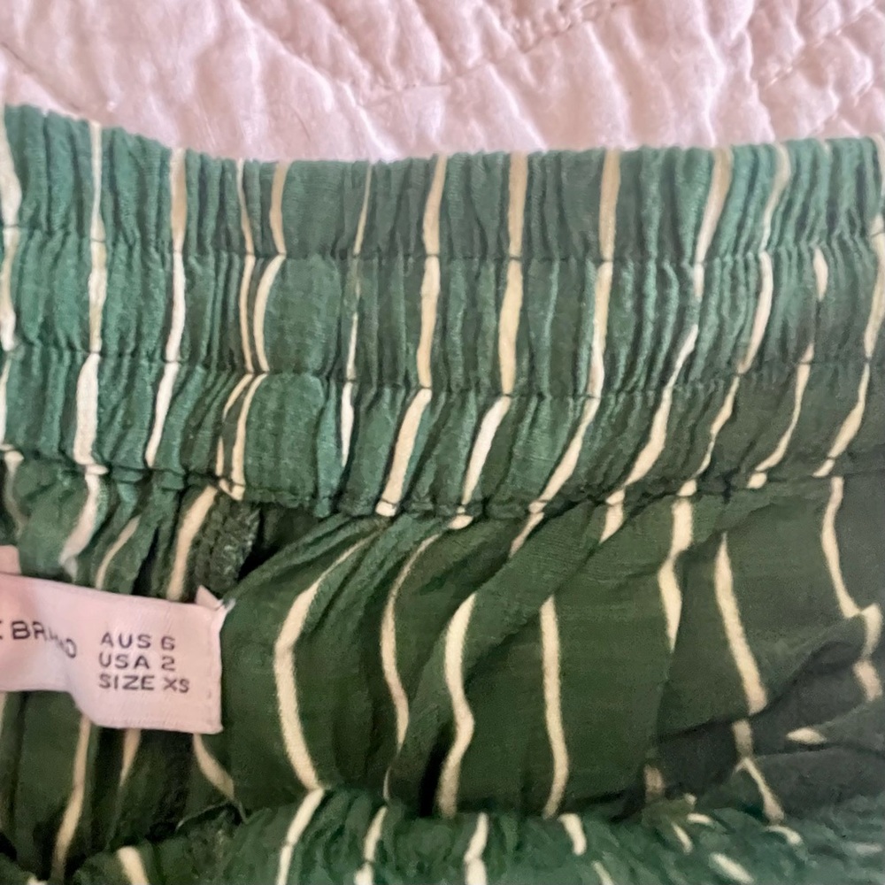 Faithfull the Brand Green and White Striped Set Top and Green Zeus Pants - Picture 10 of 10